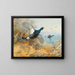 Black hen in front - Archibald Thorburn — framed artwork on a wall