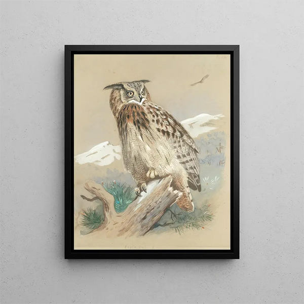Grand-duc Painting - Archibald Thorburn — framed artwork on a wall