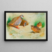 Red Partridge and Chicks - Archibald Thorburn — framed artwork on a wall