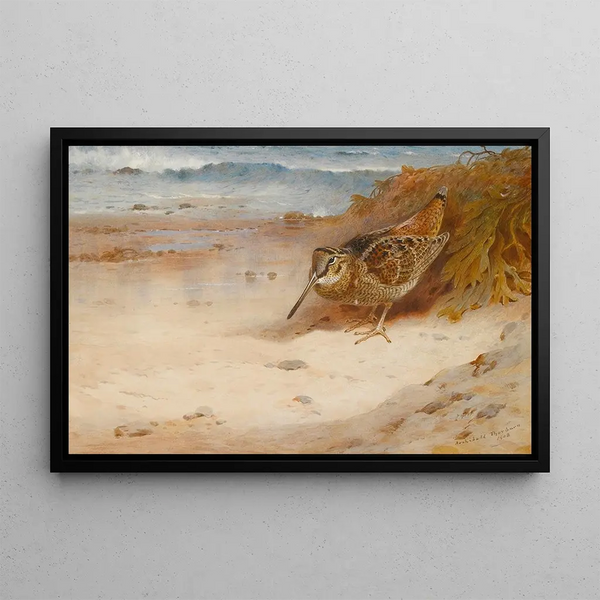 Hungry and Homeless - Archibald Thorburn — framed artwork on a wall