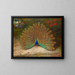 Peacock and peacock butterfly - Archibald Thorburn — framed artwork on a wall