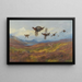 Avoiding guns, red grouse - Archibald Thorburn — framed artwork on a wall
