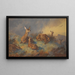 Les biches vigilantes - Archibald Thorburn — framed artwork on a wall