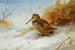 Winter Woodcock Painting - Archibald Thorburn — artwork view