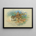 Bécasse et jeunes - Archibald Thorburn — framed artwork on a wall
