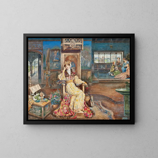 A Royal Princess - Archibald Wakley — framed artwork on a wall
