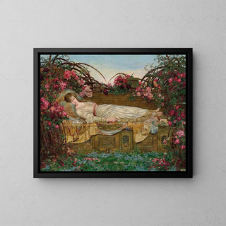 La Belle au bois dormant - Archibald Wakley — framed artwork on a wall