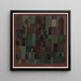 Architecture red-green gradient yellow-purple - Paul Klee — framed artwork on a wall