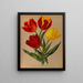Early Simple Tulips 4 - Arentina Hendrica Arendsen — framed artwork on a wall