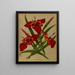 Tigridia pavonia Ferraria tigridia - Arentina Hendrica Arendsen — framed artwork on a wall