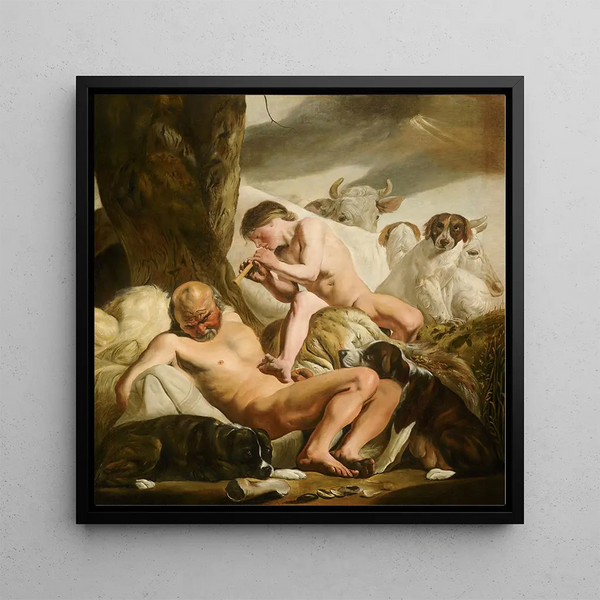 Argus, Mercury and Io - Jacob van Campen — framed artwork on a wall