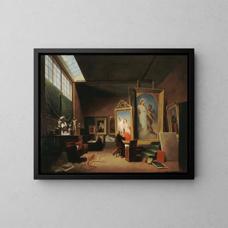 Atelier d'Arcy Scheffer, rue Chaptal - Arie Johannes Lamme — framed artwork on a wall