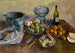 Still life with cakes and fruits - Aristarkh Lentulov — artwork view