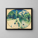 Bathers by the Sea - Aristarkh Vasilevich Lentulov — framed artwork on a wall