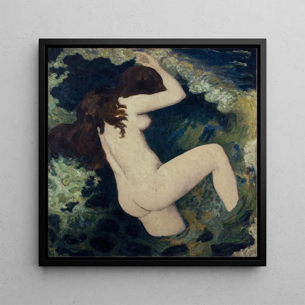 The Wave - Aristide Maillol — framed artwork on a wall