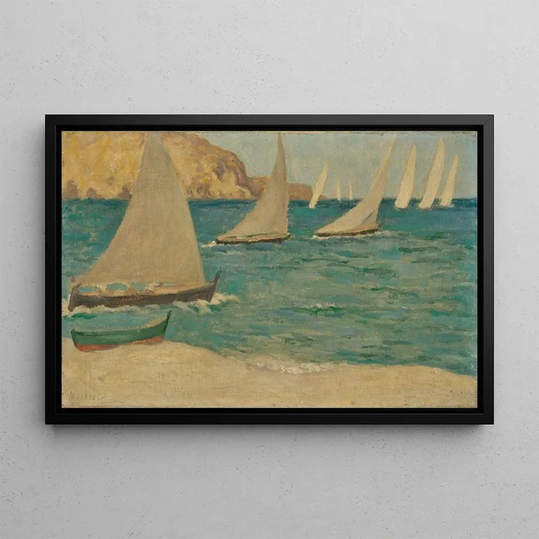 Les Régates - Aristide Maillol — framed artwork on a wall