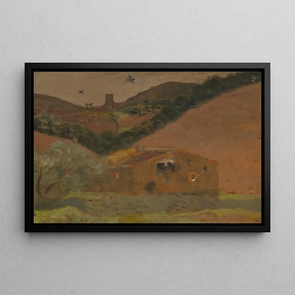 Landscape in Banyuls - Aristide Maillol — framed artwork on a wall