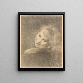 Rieuse - Armand Berton — framed artwork on a wall