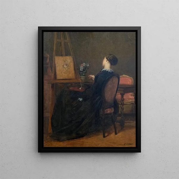 Flower Study - Armand Cambon — framed artwork on a wall