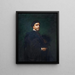 Portrait of the artist - Armand Cambon — framed artwork on a wall