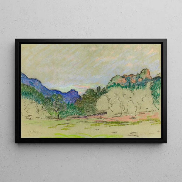 Agay, le mont Vinaigre - Armand Guillaumin — framed artwork on a wall