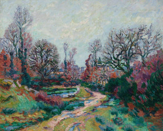 Path of the watering place after the rain - Armand Guillaumin — artwork view