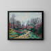 Path of the watering place after the rain - Armand Guillaumin — framed artwork on a wall