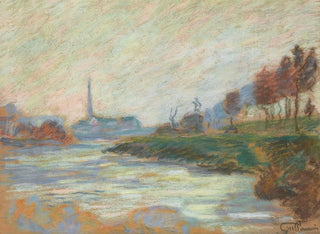 Confluent of the Marne and the Seine in France - Armand Guillaumin — artwork view