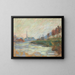 Confluent of the Marne and the Seine in France - Armand Guillaumin — framed artwork on a wall