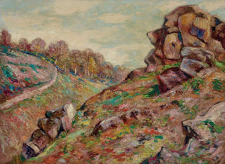 Height of the Plinth, landscape of the Creuse - Armand Guillaumin — artwork view