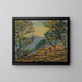 La Baie d'Agay et le Sémaphore - Armand Guillaumin — framed artwork on a wall