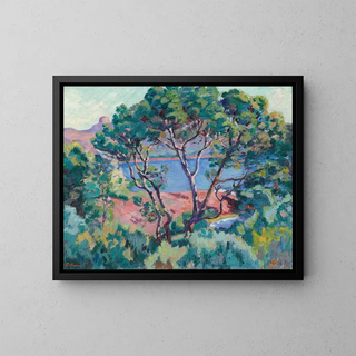 La Baie d'Agay - Armand Guillaumin — framed artwork on a wall