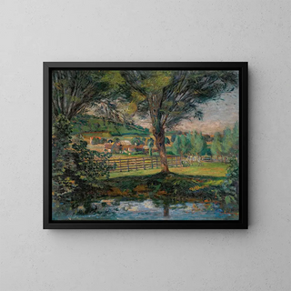 La Mare aux saules - Armand Guillaumin — framed artwork on a wall