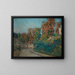 La Promenade dans une rue en Île-de-France - Armand Guillaumin — framed artwork on a wall