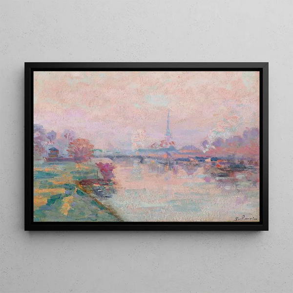 La Tour Eiffel Paris - Armand Guillaumin — framed artwork on a wall