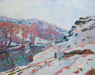 La vallée de la Sedelle sous la neige - Armand Guillaumin — artwork view
