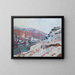 La vallée de la Sedelle sous la neige - Armand Guillaumin — framed artwork on a wall