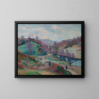 Le Pont Charraud à la Creuse - Armand Guillaumin — framed artwork on a wall