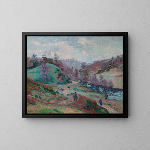 Le Pont Charraud à la Creuse - Armand Guillaumin — framed artwork on a wall