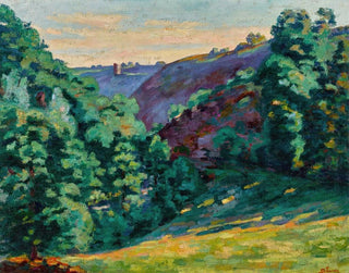 Le Ravin de la folie vu de Château Crozant - Armand Guillaumin — artwork view
