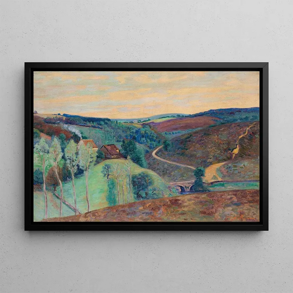 Le pont Charraud - Armand Guillaumin — framed artwork on a wall