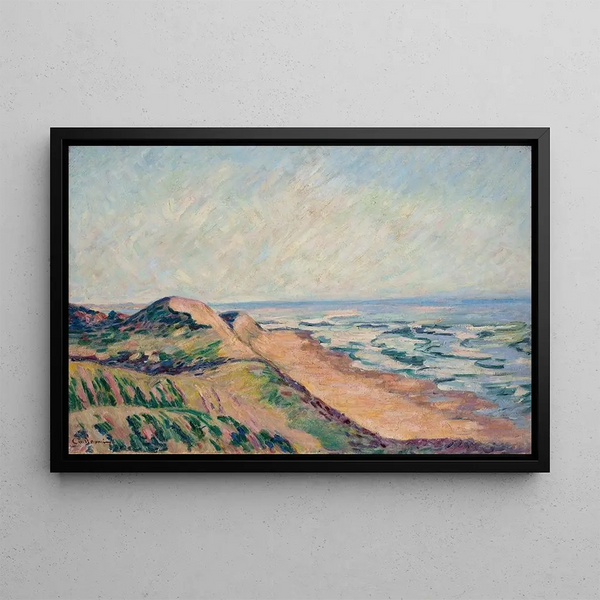 Les Dunes Île de Ré - Armand Guillaumin — framed artwork on a wall
