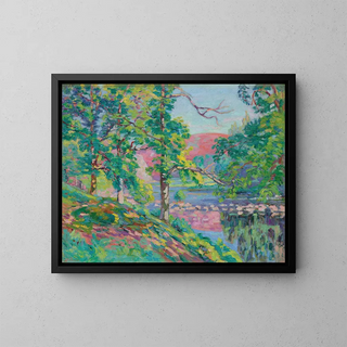 Les bords de la Creuse - Armand Guillaumin — framed artwork on a wall