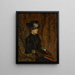 Madame Guillaumin with a fan - Armand Guillaumin — framed artwork on a wall