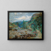 Moulin Bouchardon à Crozant - Armand Guillaumin — framed artwork on a wall