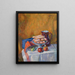 Still life with biscuits - Armand Guillaumin — framed artwork on a wall