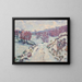 Snow Painting - Armand Guillaumin — framed artwork on a wall