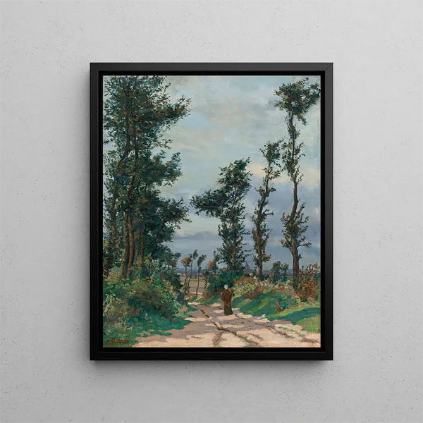 Landscape Île de France - Armand Guillaumin — framed artwork on a wall