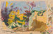 Landscape with Trees and Rocks and Color Tests - Armand Guillaumin — artwork view
