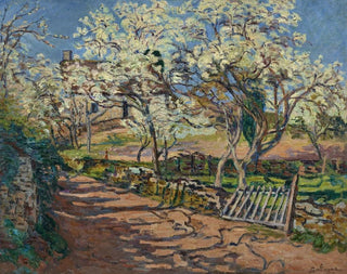 Spring Landscape Painting - Armand Guillaumin — artwork view